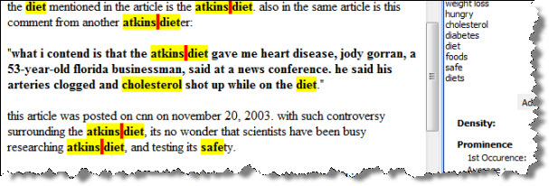 Search Engines like Fat Content